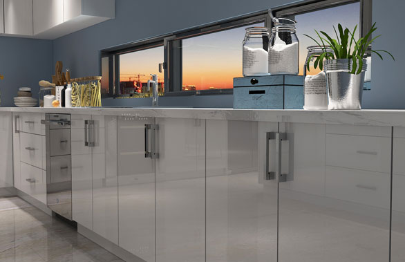 Modern Lacquer Kitchen Cabinet