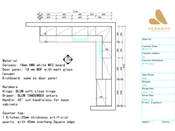 Modern Kitchen Cabinet, Case From Gold Coast, QSL, Australia