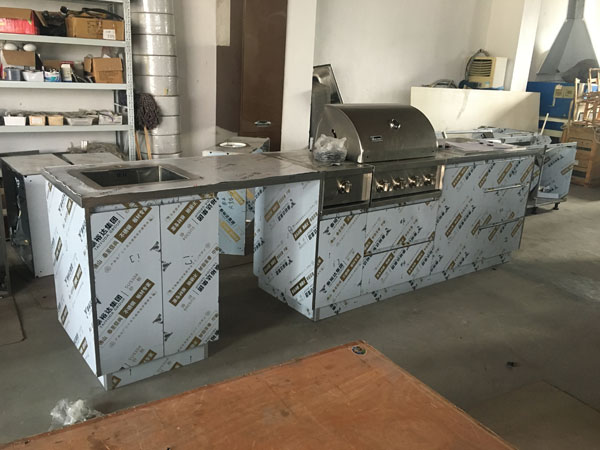 Outdoor Stainless Steel Kitchen Cabinet, Case From Sardegna, Italy