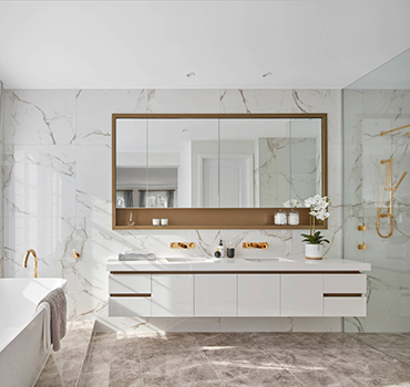 Custom Matte Glossy Bathroom Vanity Design