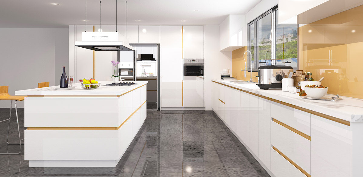 all white kitchen modern