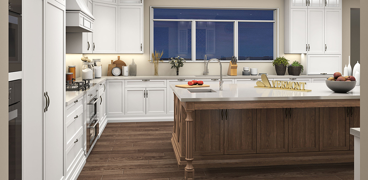 golden brown kitchen cabinets