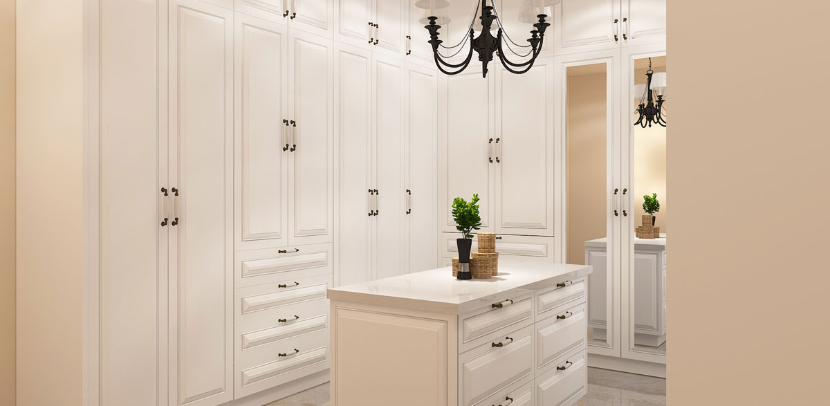 white shaker wardrobe