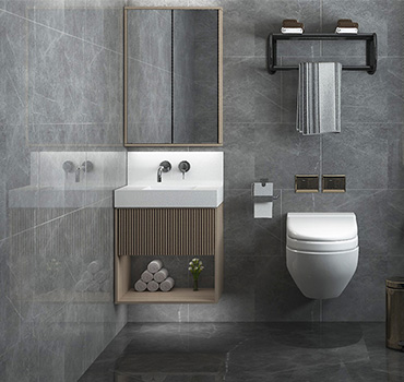 Custom Dark Wood Bathroom Vanity Design