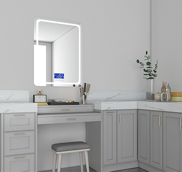 Custom High Gloss White Bathroom Vanity Design