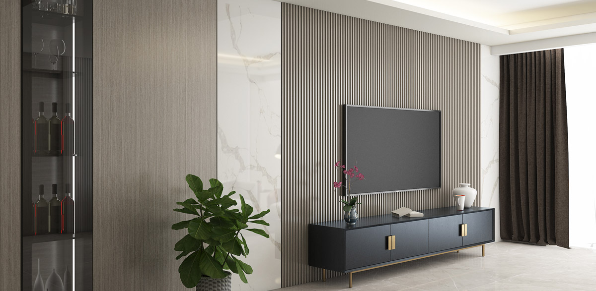 modern white entertainment wall unit