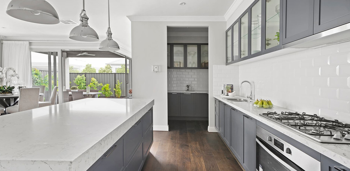 antique gray kitchen cabinets