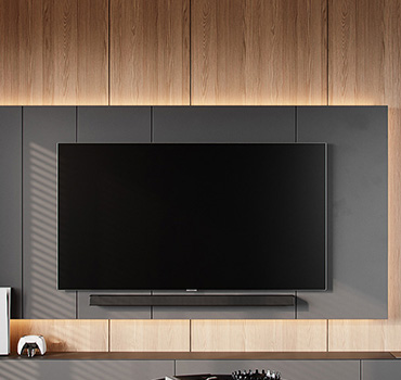 Custom Modern White TV Unit Design