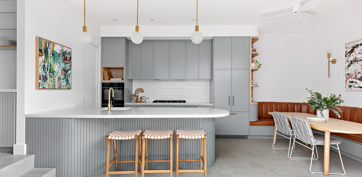 silver grey kitchen cabinets