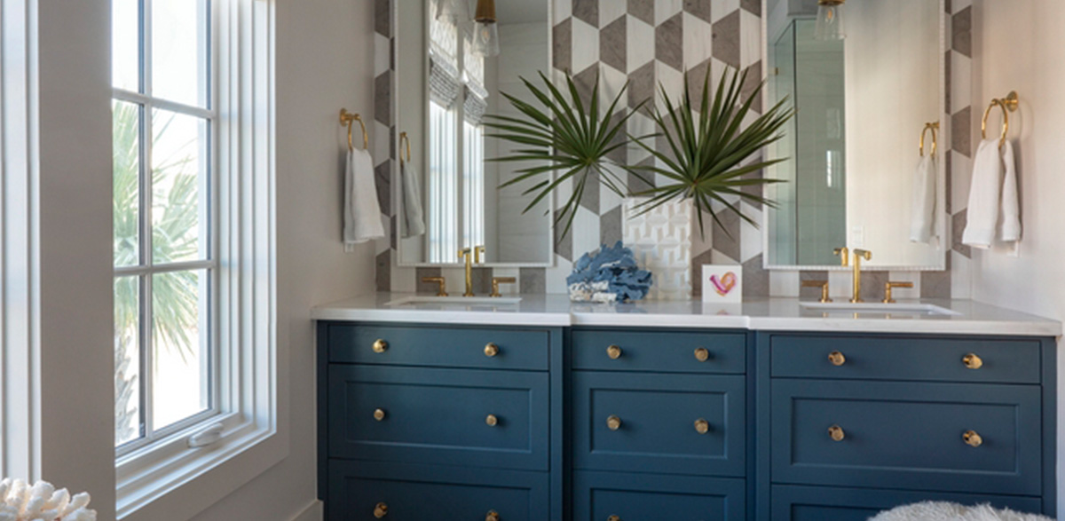 white double vanity bathroom