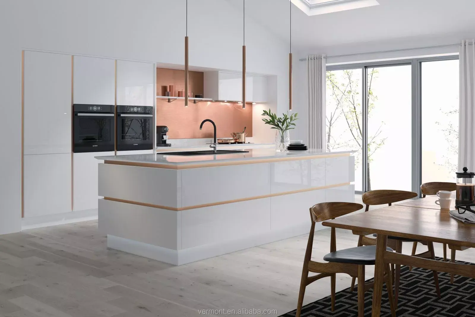 gloss kitchen cabinets