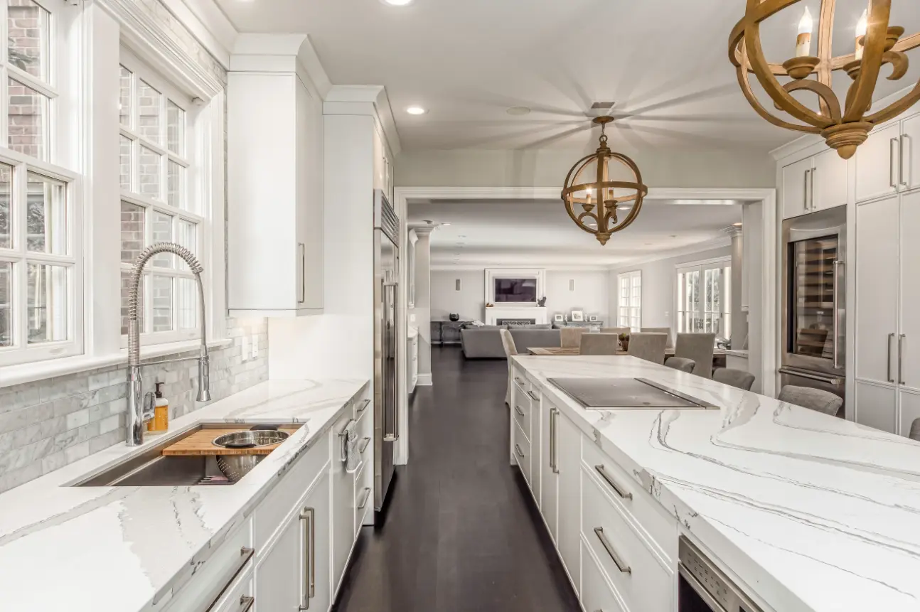 matte white kitchen cabinets